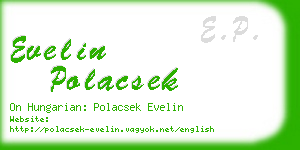 evelin polacsek business card